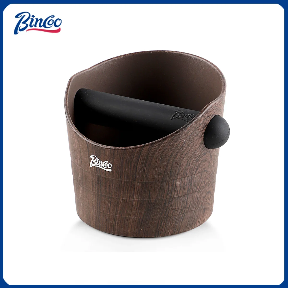 Bincoo Coffee Knock Box Espresso Grounds Container Anti Slip Espresso Dump Bin Grind Beveled Barista Goods Cafe Bar Accessories