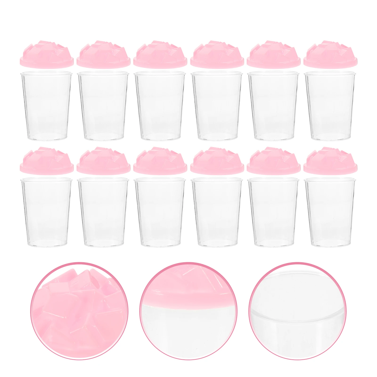 

12pcs Candy Box Small Treat Boxes Party Favors Containers Clear Plastic Wedding Birthday Bridal Shower Gift Packaging Boxes