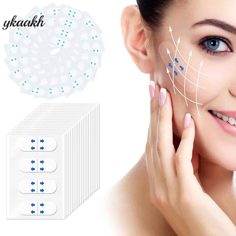 

400pcs Lifting Face Stickers Invisible Transparent Thin Face Patche Lift Tools V-Shape Face Wrinkle Sagging Skin Adhesive Tape