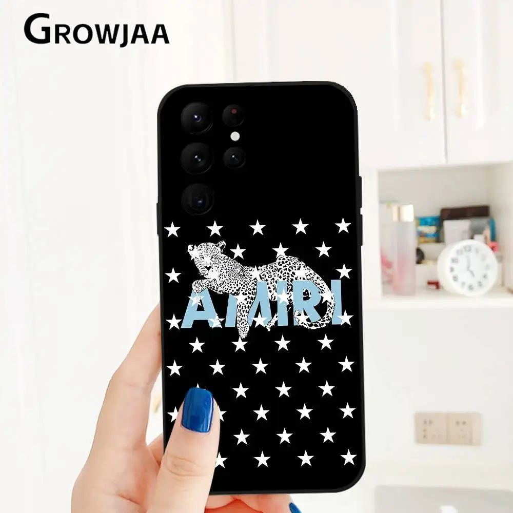 Fashion A-AMIRIS Phone Case For Samsung Galaxy S25 S24 S22 S23 Ultra S21 S20 Plus 5G Protective Silicone Funda