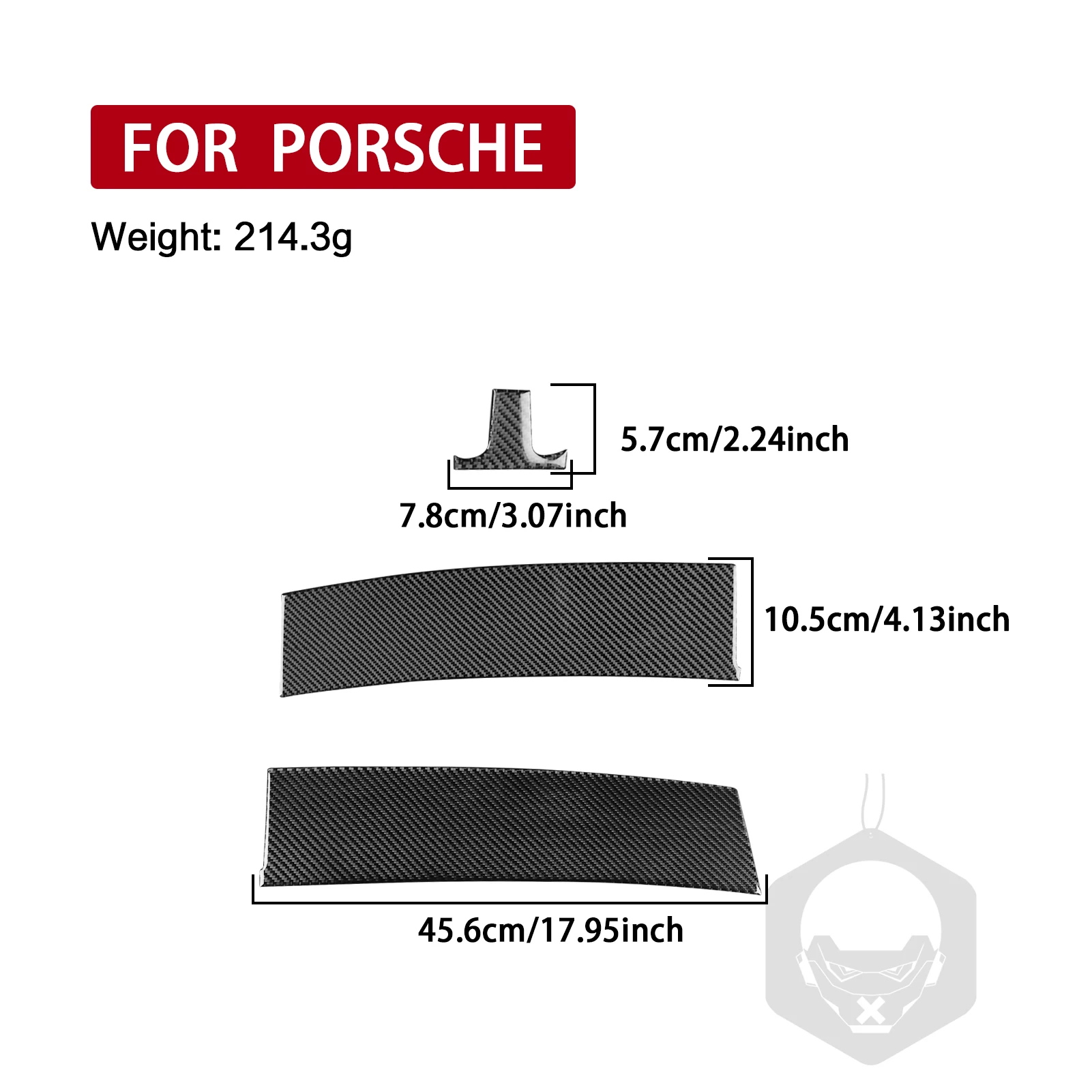 YYG For Porsche 911 992 2019—2023 Carbon Fiber Rearhood Air Vent Outlet Panel Car Interior Accessories Cover Trim Sticker Decal view 2
