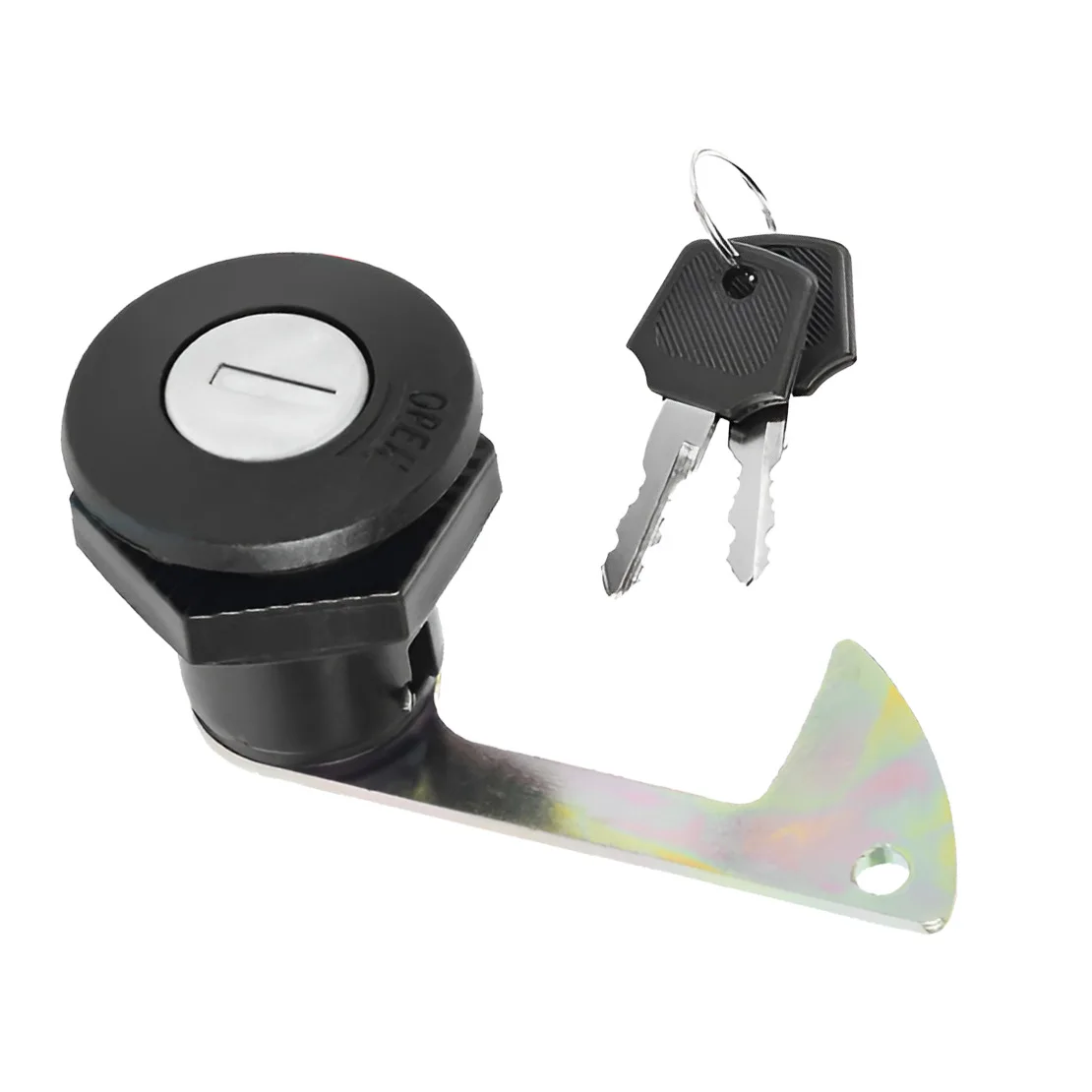 Motorcycle Scooter Top Case Trunk Tail Luggage Storage Box Carrier Lock With Keys Set