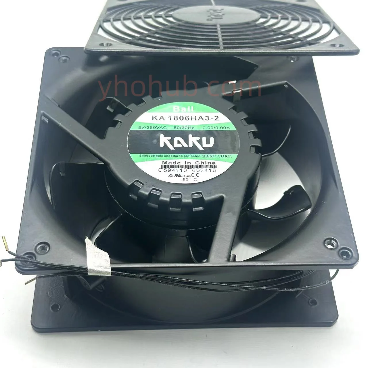 KAKU KA1806HA3-2 AC 380V 0.09A 180X180X65mm Server Cooling Fan