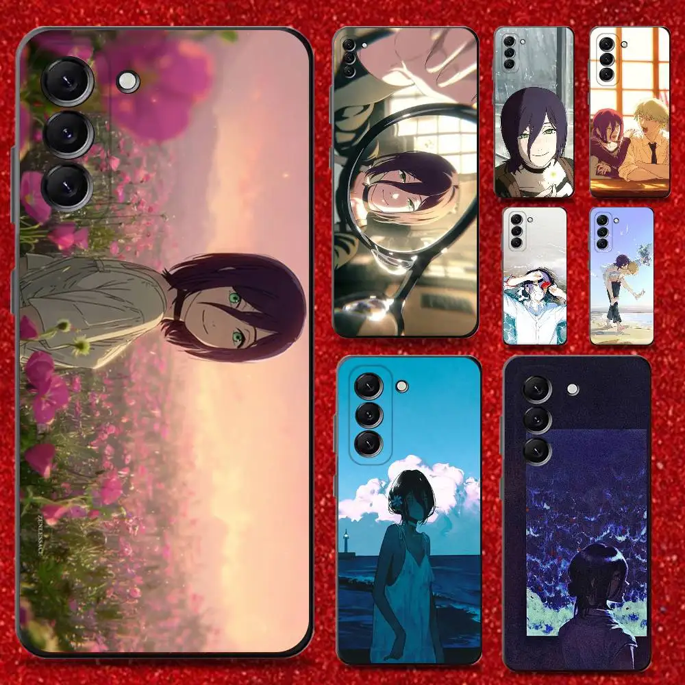 

C-Chainsaw Man R-Reze Phone Case For Samsung Galaxy A 73,72,51,53,52,71,22,5G,Note,J7,8,9 Soft Black Cover