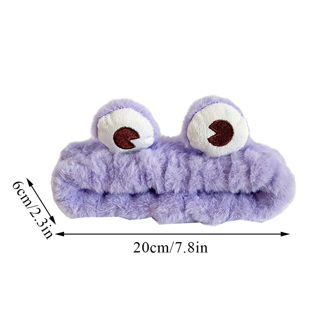 Funny Frog Big Eye Makeup Headband Wide-brimmed Elastic Hairbands Cute Girls Hair Bands Women Hair Accessories Girls Hairband