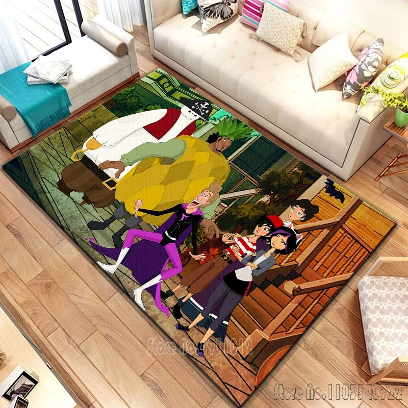 Karpet kartun pahlawan besar Disney dekorasi 80x120cm untuk kamar mandi anak tikar lantai ruang tamu Sofa kamar tidur anak-anak