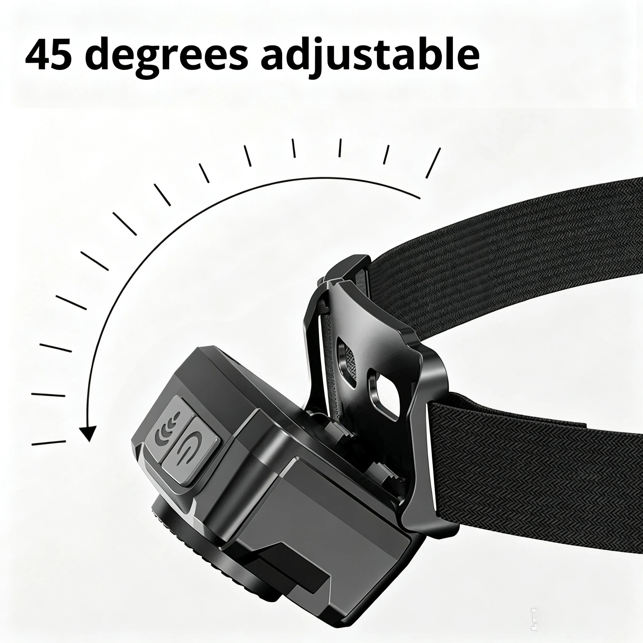 Rechargeable Motion Sensor LED Headlamp 3 LED Beams Ultra Bright Waterproof Head Light for Outdoor Camping Fishing Hiking