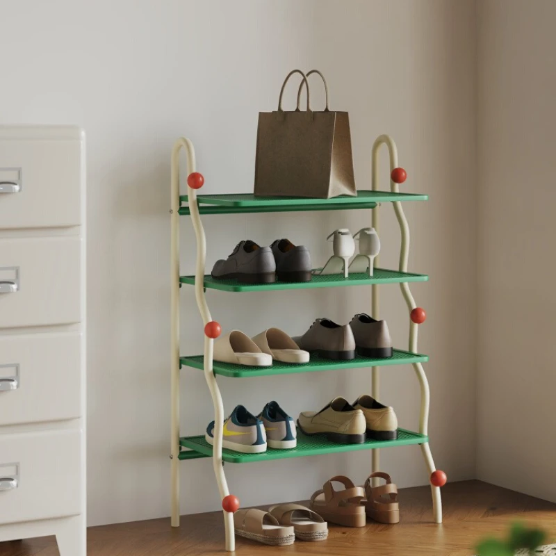 

Shoe rack home door creative multi-layer floor storage rack simple shoe cabinet small apartment narrow shoe rack shelf