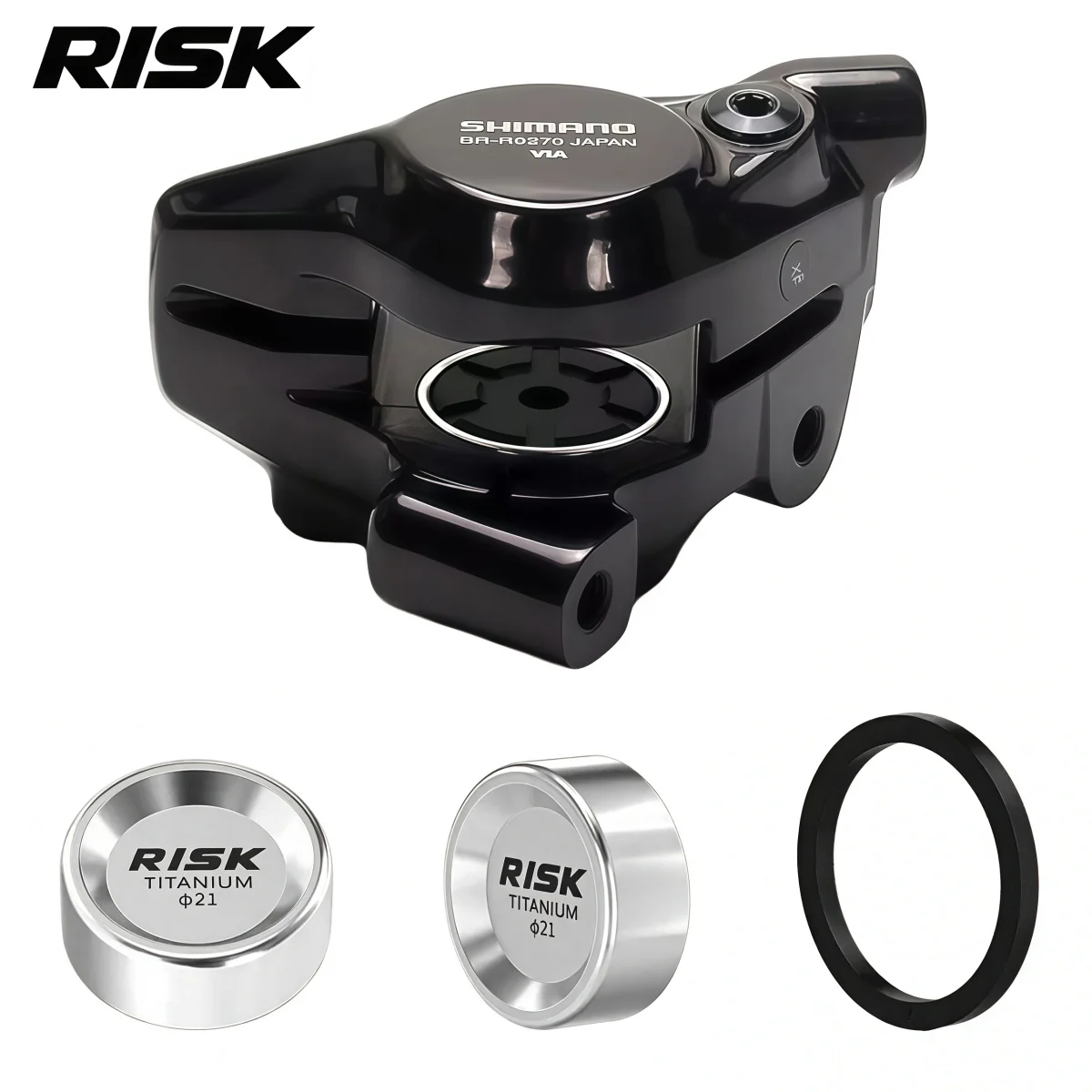RISK Titanium Road Bike Disc Brake Calipers Piston Repair Kit – For SHIMANO 105 R7170/ULTEGRA R8170/DURA-ACE R9270