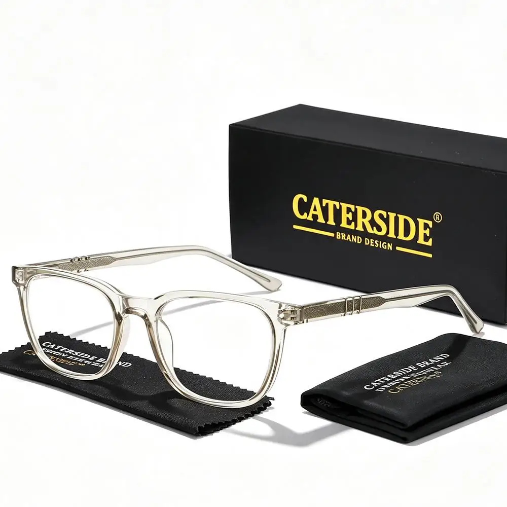 CATERSIDE Neue Modische Quadratische Anti-Blaulicht-Brille für Herren, Business- und Büro-Computer-Blaulicht-Schutzbrille für Damen – Detail 12