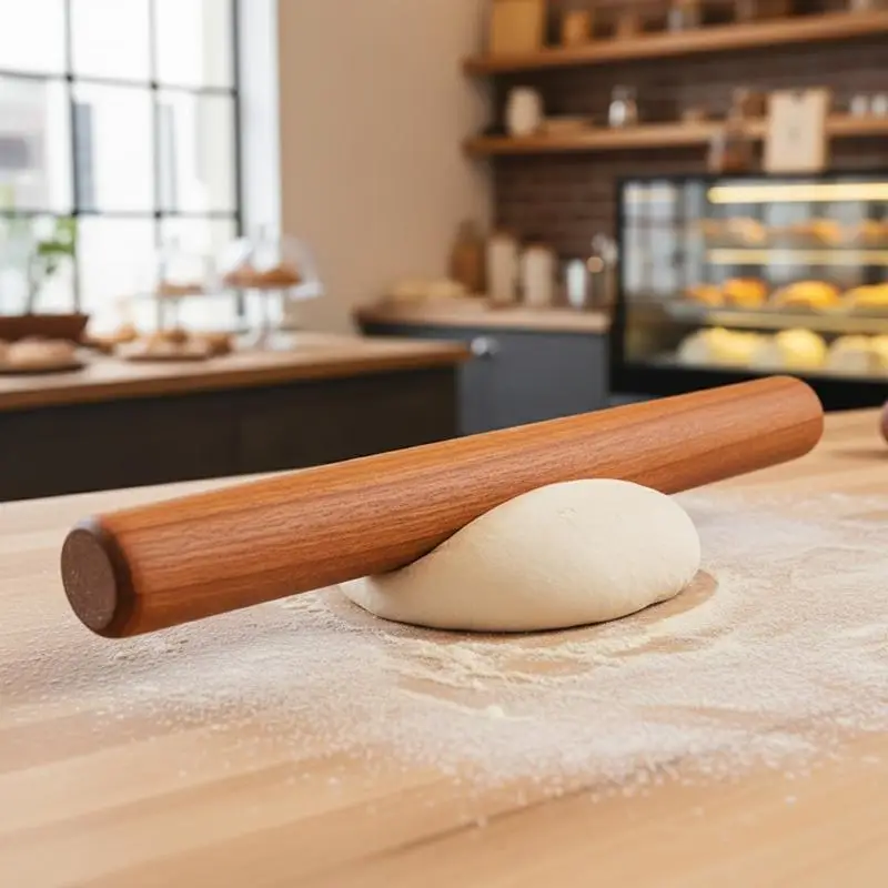 25/30cm Wooden Rolling Pin Fondant Cake Decoration Dough Roller Cooking Pastry