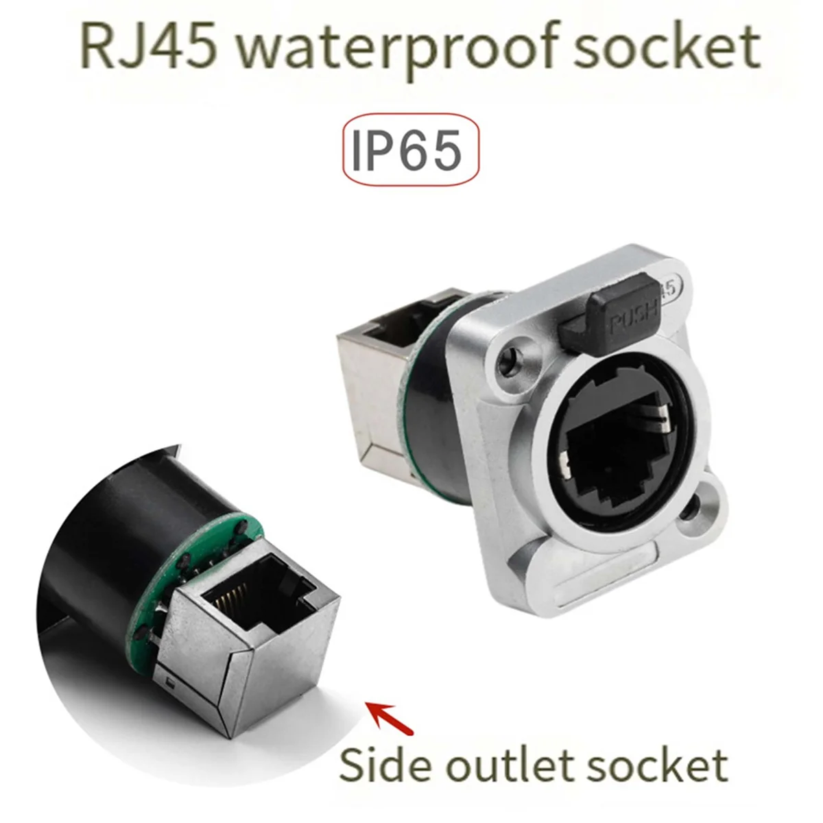 

X61A_Ethernet Rj45 Chassis Socket NE8FDP Ethernet Pass Through Connector E