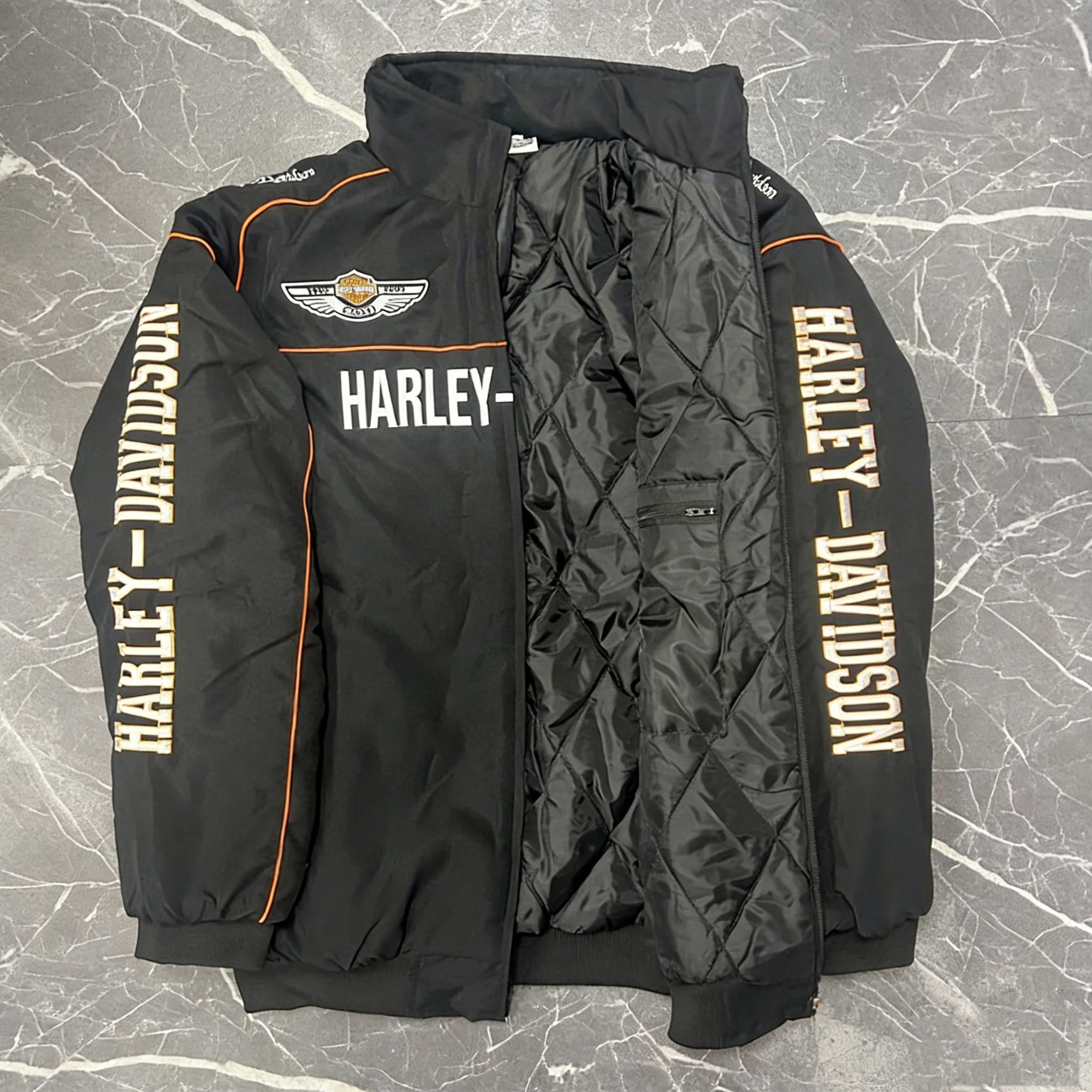 Veste rembourrée en coton brodée pour moto, combinaison en coton pour Harley Davidson Electra Glide Ultra Classic S PA 1250S PA1250