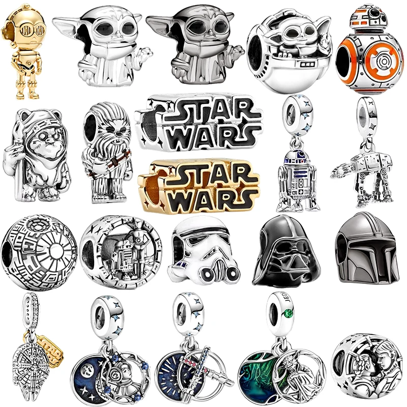 2026New Hot Toys Star Wars Charm Beads Pendant Fit Original Snake Silver Bracelet Necklace Beads For Diy Jewelry Women Gift