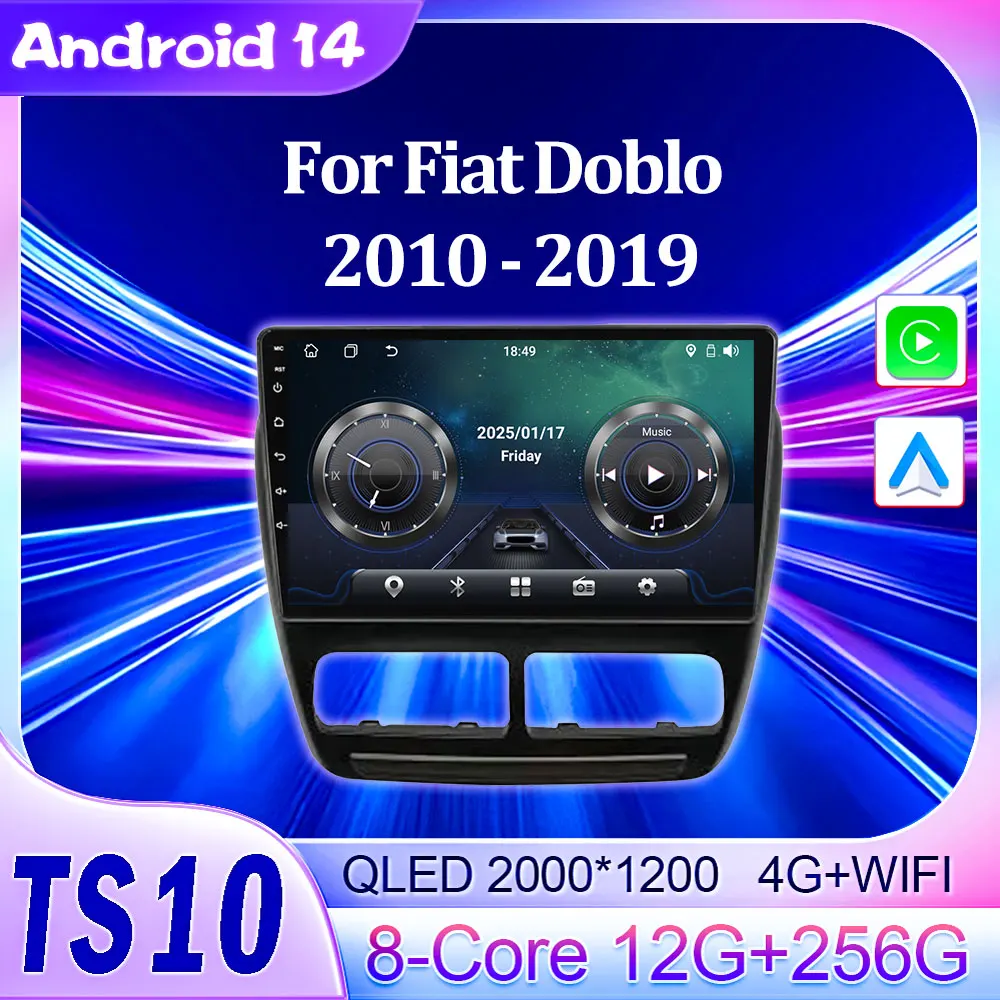 

Car Multimedia Video Player For Fiat Doblo 2010 2011 2012 2013 - 2019 Navigation GPS Stereo Head Unit Bluetooth Touch Screen BT