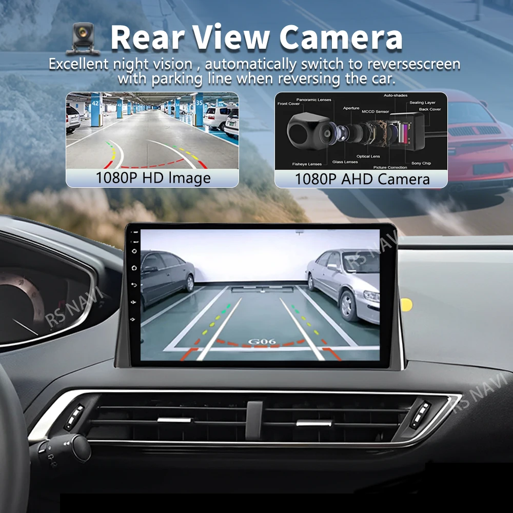 Android 15 Carplay Auto Auto Radio Für Peugeot 5008 4008 3008 2017 2018 2019 2020 Multimedia Video Player Navigation GPS Stereo