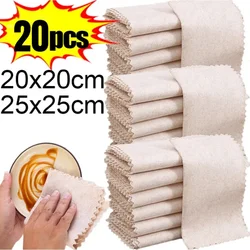 1-20pcs Magic Cleaning Cloths Natural Luffa Plant Fiber Super Absorbent Towels Kitchen Dishcloth Non-stick Oil Rag Scouring Pad