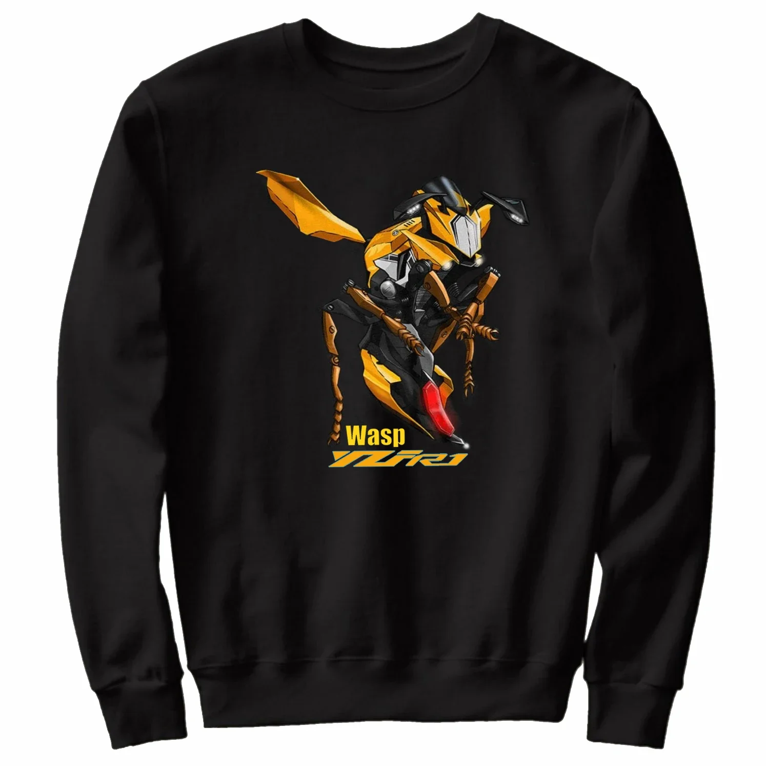 Classic Japanese Motorcycle YZF R1 Wasp Inspired Pullover Hoodie New 100% Cotton Casual Mens Sweatshirt Fashion Rider Streetwear