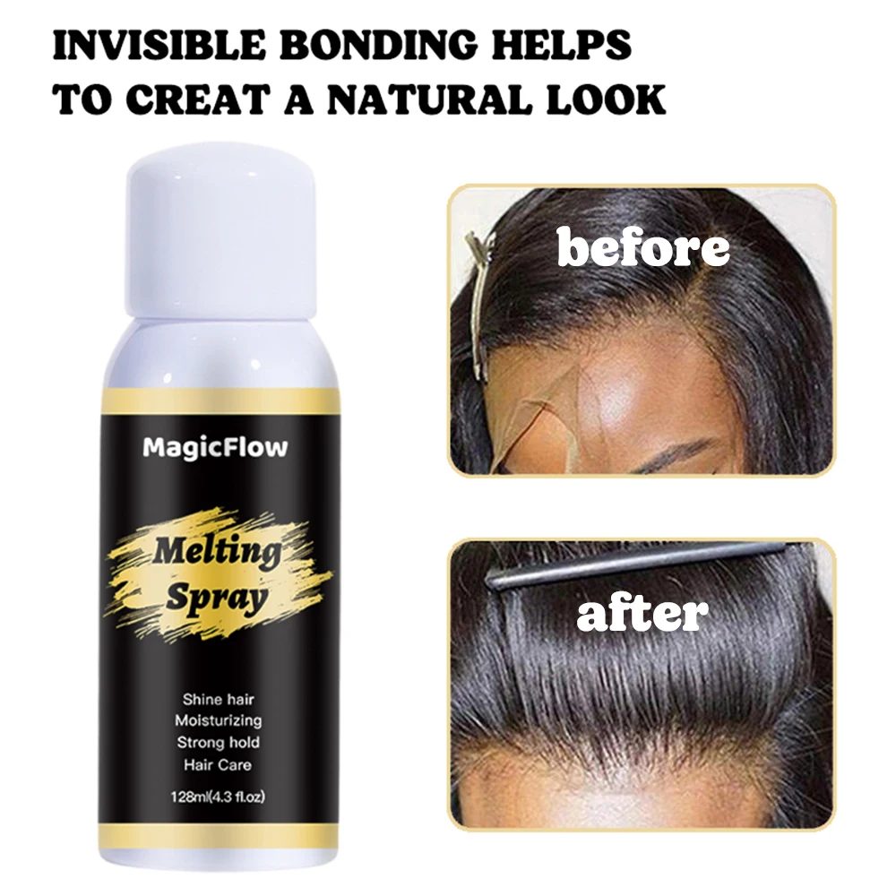 Melting Spray For Lace Wigs Front lace wig glue Long Lasting Melting Spray Front Lace Wig Glue Spray To Melt The Wig