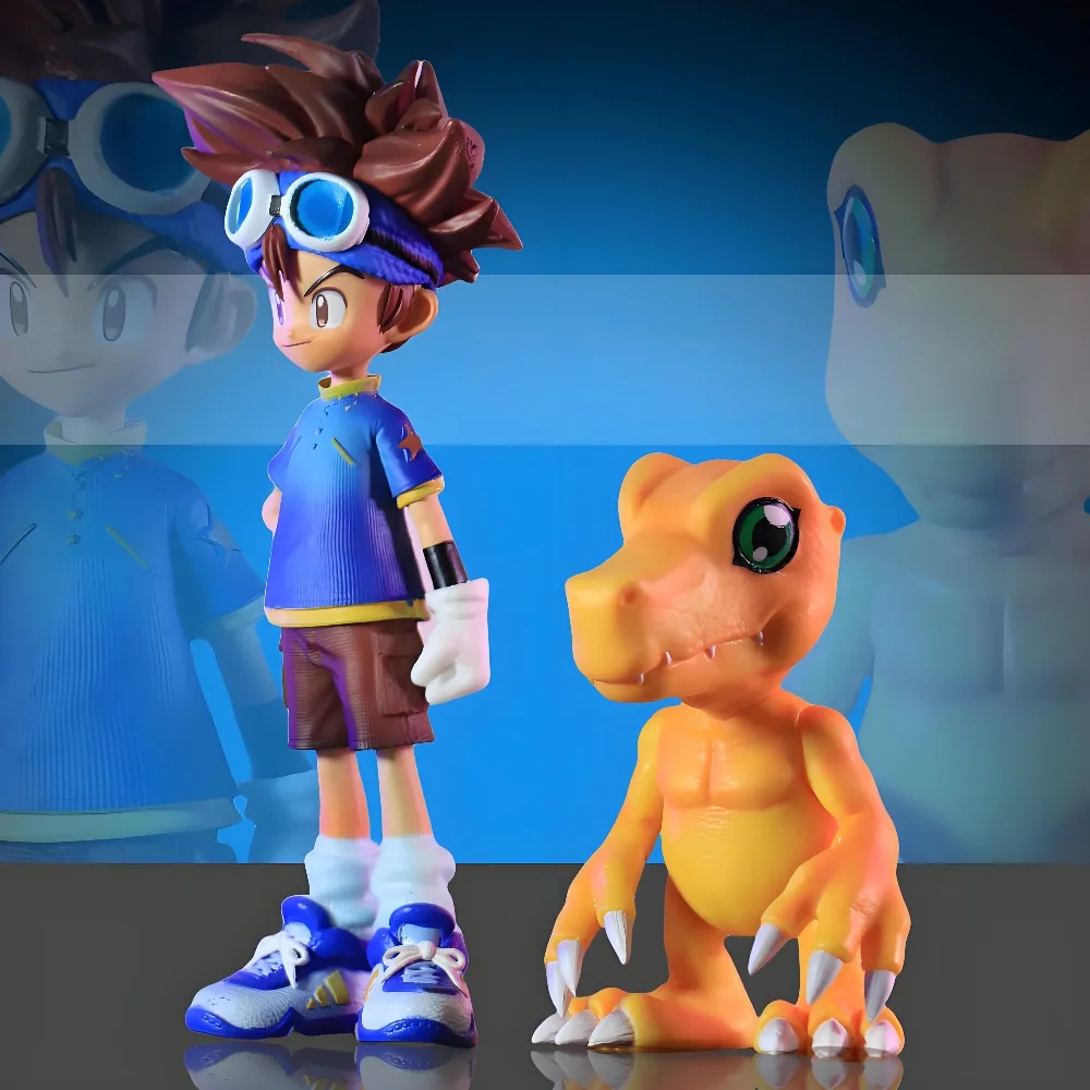 デジタルモンスターアニメフィギュア夜神太一アグモンデジモンアドベンチャーアクションフィギュアコレクションモデルおもちゃギフト