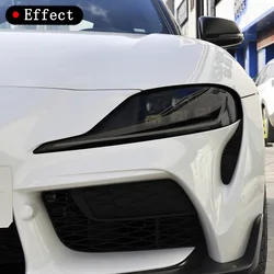자동차 FrontHeadlamps 훈제 블랙 TPU 보호 필름 스크래치 수리 필름 스티커 Toyota Supra 2019 2020 GR GT4 Accessori