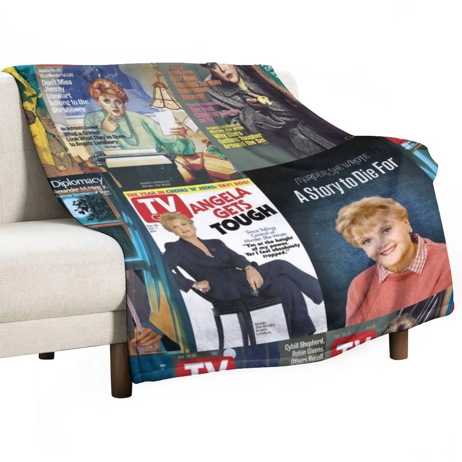 

Angela Lansbury Throw Blanket Fluffy Shaggy Blanket Beach Blanket Soft Bed Blankets