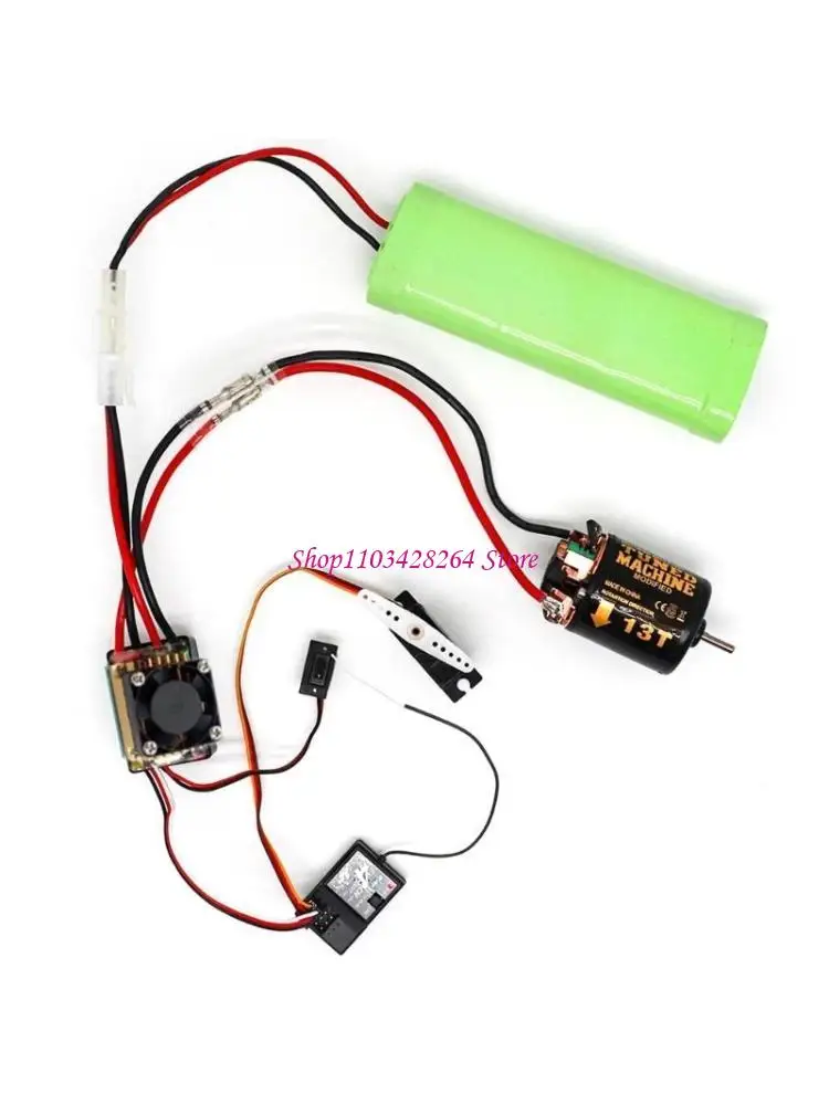 

RC Car Electronic Speed Controller Waterproof ESC for 1/10 Hobby-RC Car Ship