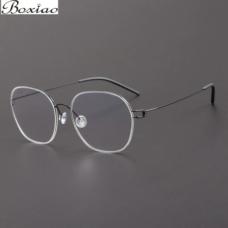 リンデの超軽量でネジ不要のデザインgorm薄型メガネフレーム個性派ブルーライトカット近視フレーム女性用