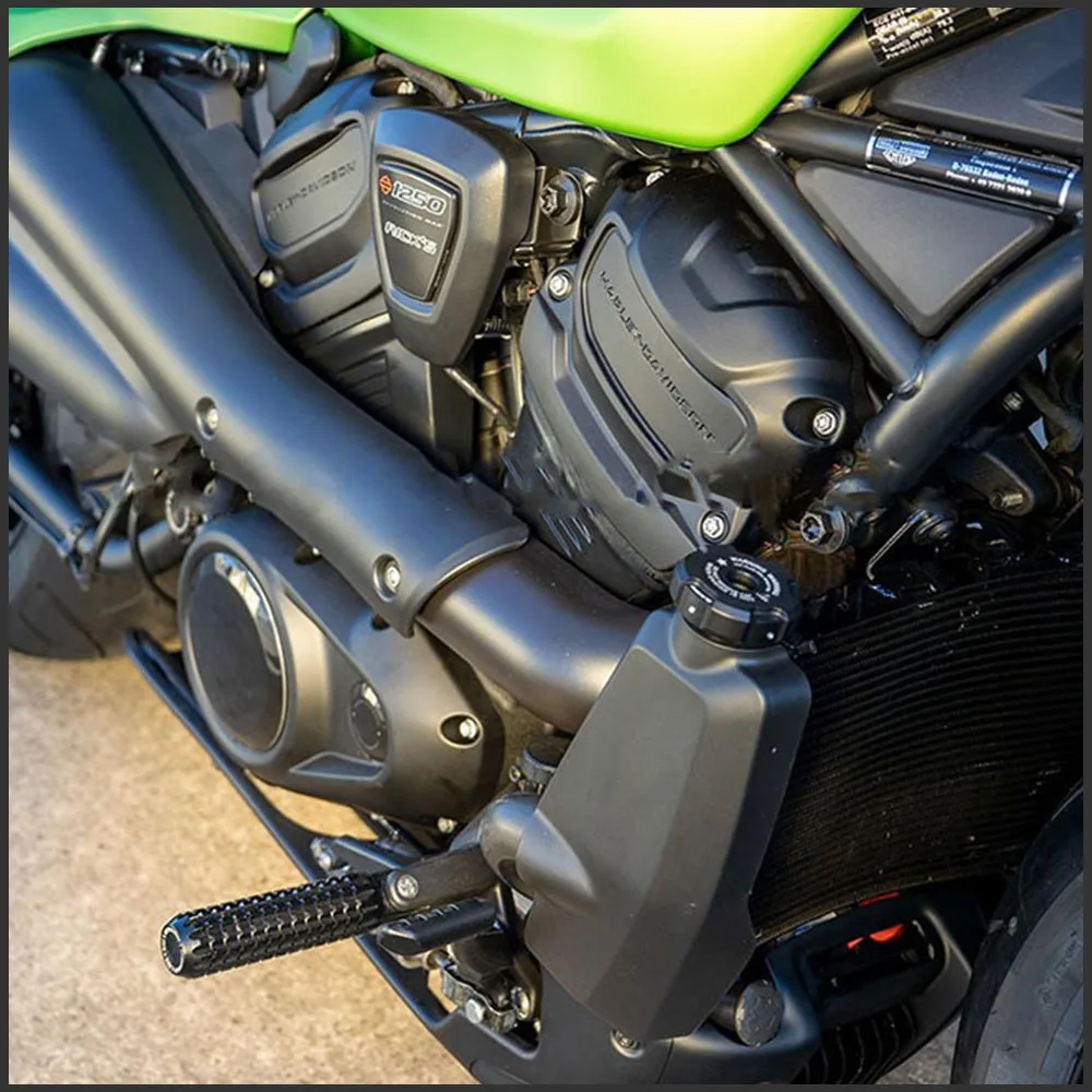 FOR Harley Sportster S RH1250S Nightster 975 RH975 2021-2023 CNC Billet Engine Radiator Cap Cover OEM Aluminum Elite Satin Black