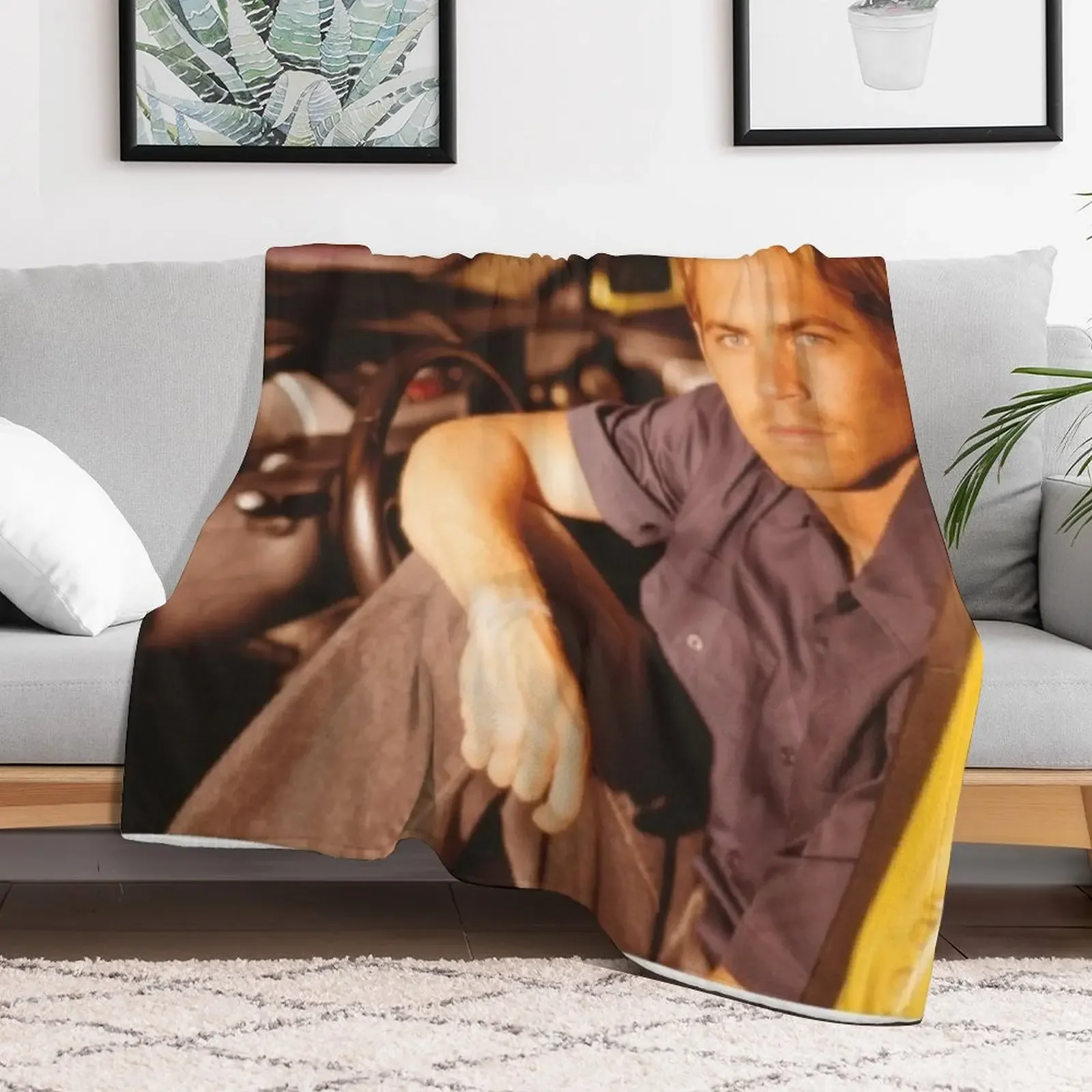Paul Walker Throw Blanket Soft Warm Blanket Gift for Men Women Adults