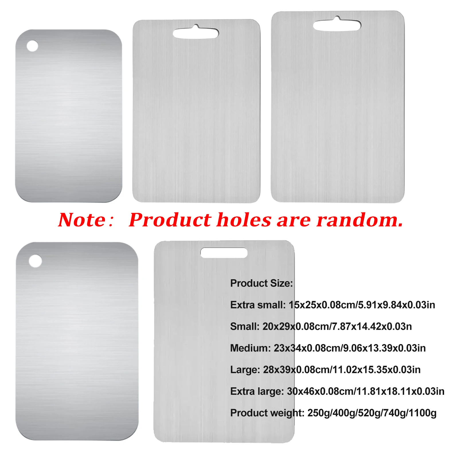 Double Thick Titanium Cutting Board for Home Kitchen Cooking Board Meat Fruits Vegetables Bread Outdoor Camping Hiking 1PC