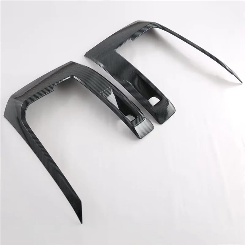 

For Mitsubishi Triton / L200 2024 Headlight Lamp Eyebrow Headlight Cover Fog Light Lamp Cover Trim Durable Carbon Fiber
