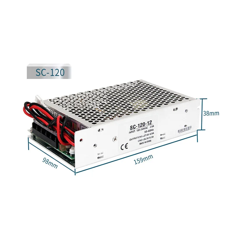 MZMW 120W 12V 24V UPS Charge Function Switching Power Supply AC 110/220V to DC 12 Volt CCTV Monitor Battery Charge SC-120-12