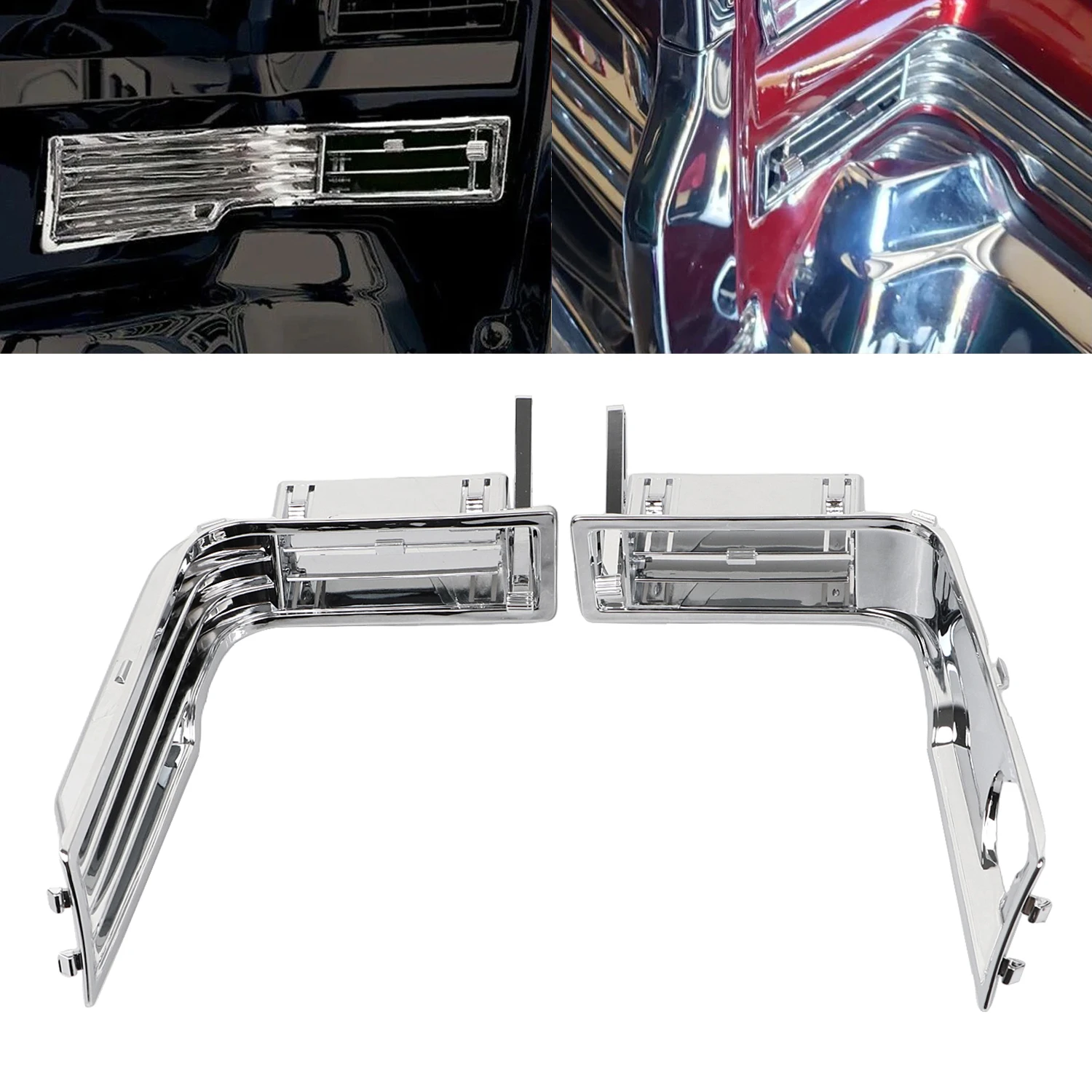 

Motorcycle Chrome Hot Air Vent Fit For Honda Goldwing 1500 GL1500 GL1500I Interstate GL1500A Aspencade GL1500SE 1988-2000