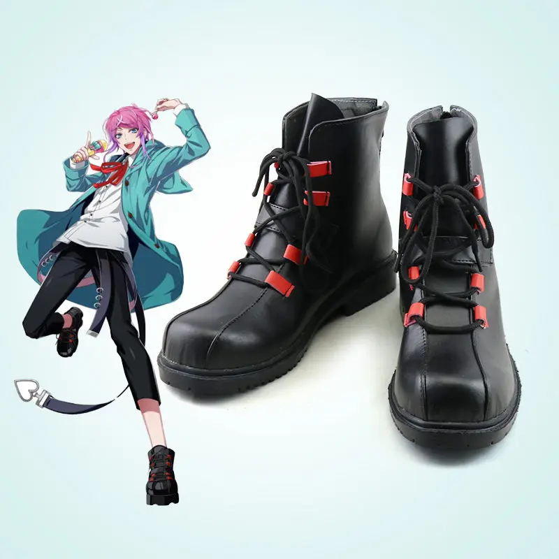 Amemura Ramuda Division Rap Battle DRB Cosplay Shoes Hypnosis Microphone Costume Halloween Carnival Party Role Play Boots