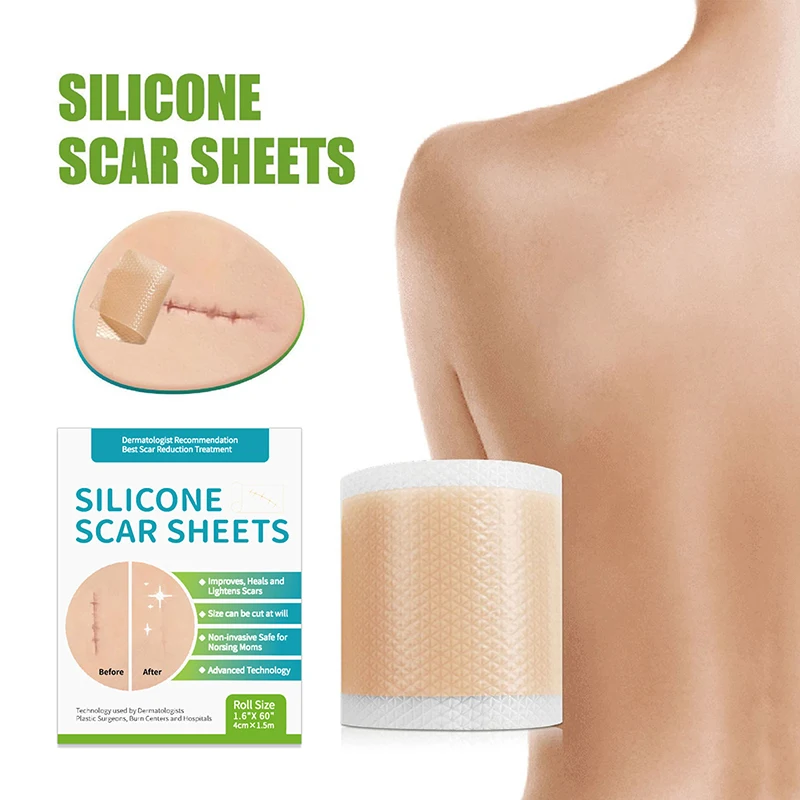 

Professional Silicone Gel Scar Sheet Patch Treatment Removal Tape Acne Trauma Burn Scar Cover Skin Repair Section Ear Beauty