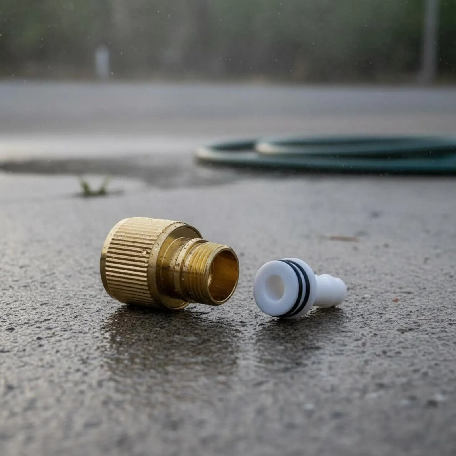 2 Pieces Garden Hose Quick Connector Long-Lasting Metal Quick Connect Adapter Male Hose Connector Easy to Install Hardware