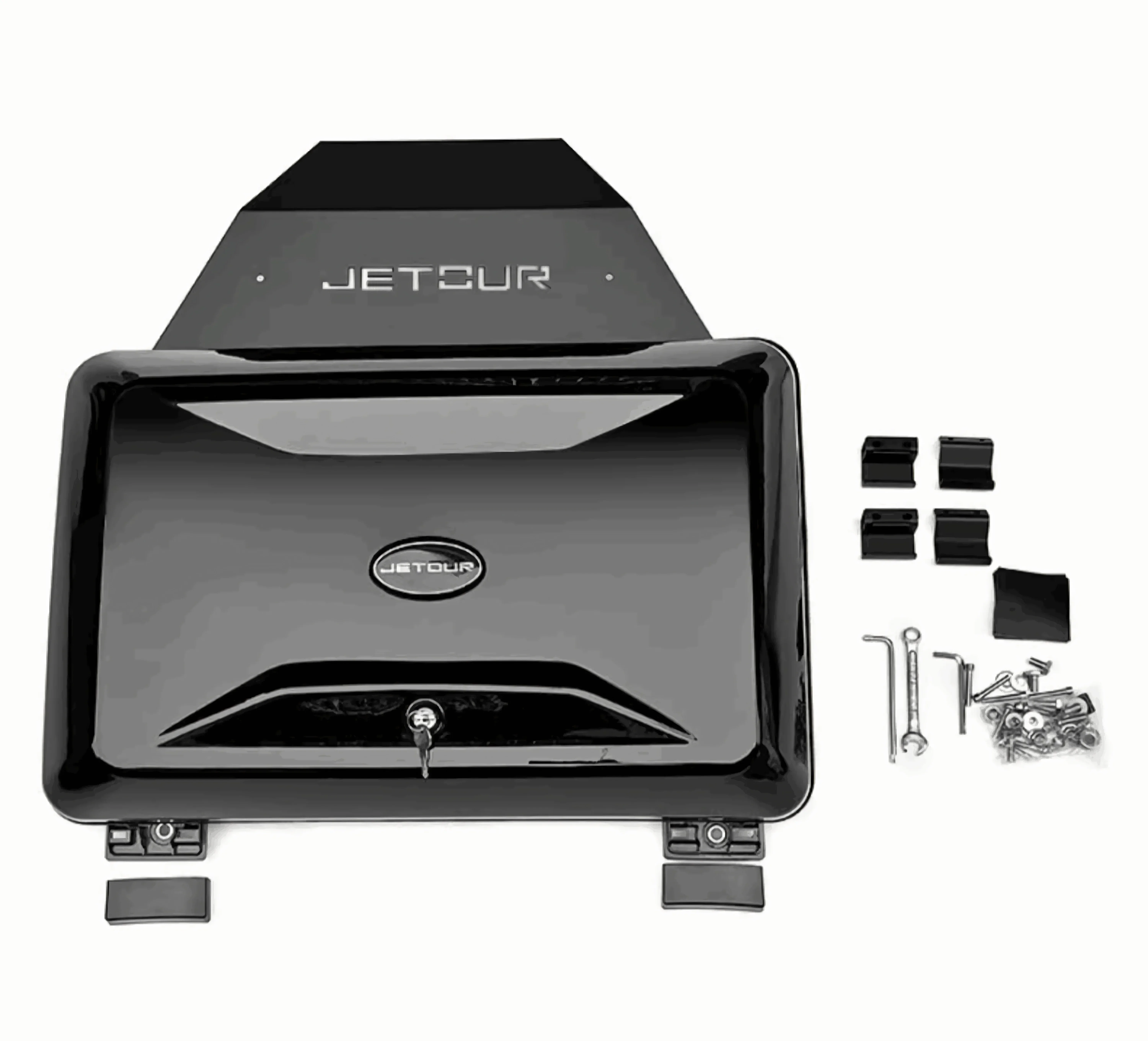 

High Quality Jetour T2 Accessories Storage Box Black Side Tool Storage Box External Storage Box For Jetour T-2 Traveller