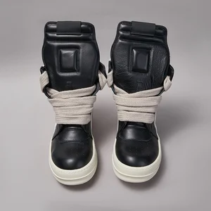 ريكس تصميم فاخرة جامبو الدانتيل أحذية عارضة الرجال عالية الجودة أحذية الكاحل النساء أوينز الجلود سميكة أربطة الحذاء أحذية رياضية الإناث أعلى 12 مبيعا جاكيت ريك غرايمز - رقم 12