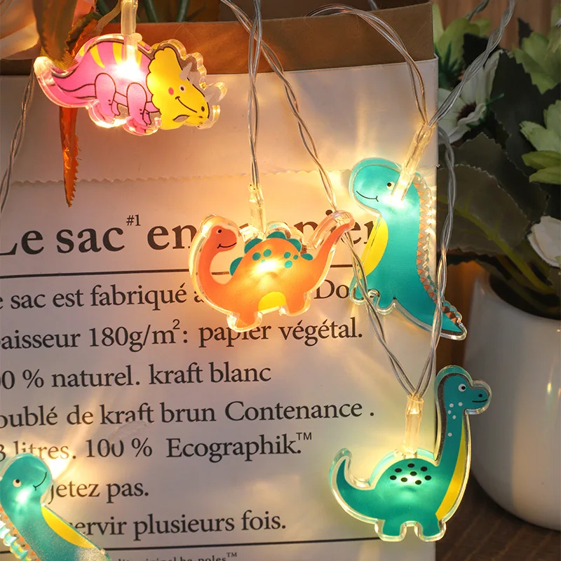 Batterie Box Angetrieben LED Acryl Dinosaurier Farbige Lichterkette Kaninchen Elefant Kinderzimmer Zelt Kindergarten Atmosphäre Deco