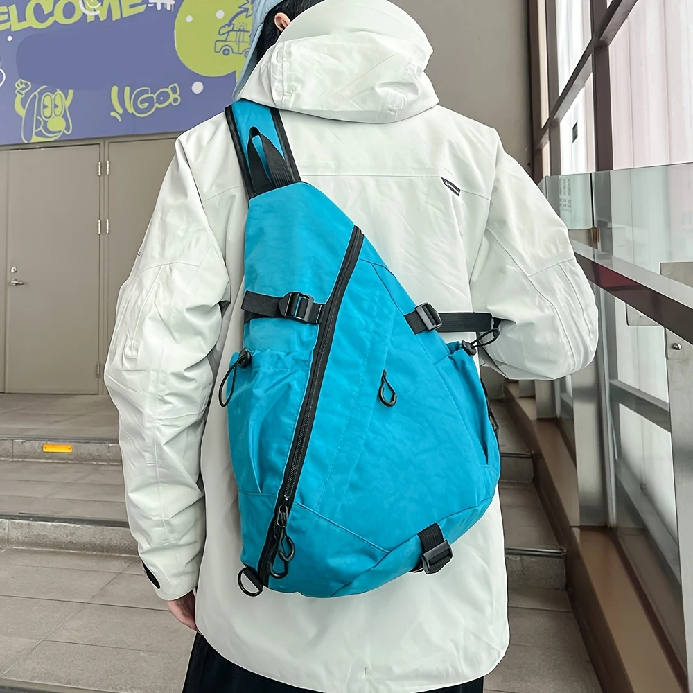 Brusttasche mit großem Fassungsvermögen, Sport-Umhängetasche, Fahrradtasche, Arbeitstasche, neue funktionelle und vielseitige Umhängetasche – Detail 8