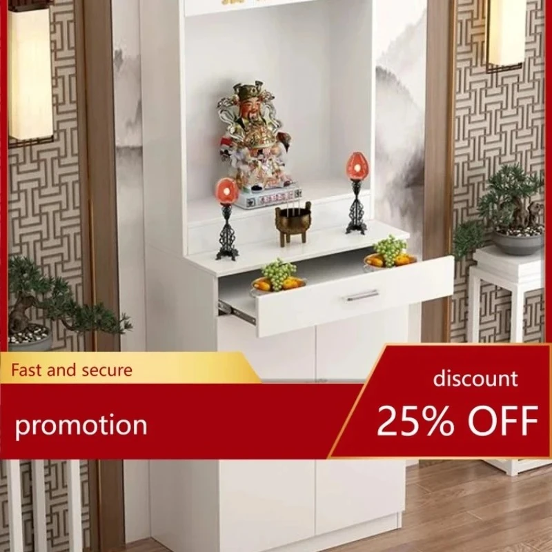 Avalokitesvara Cabinet New Chinese Style Clothes Closet Altar Buddha Shrine Home Bodhisattva Worship