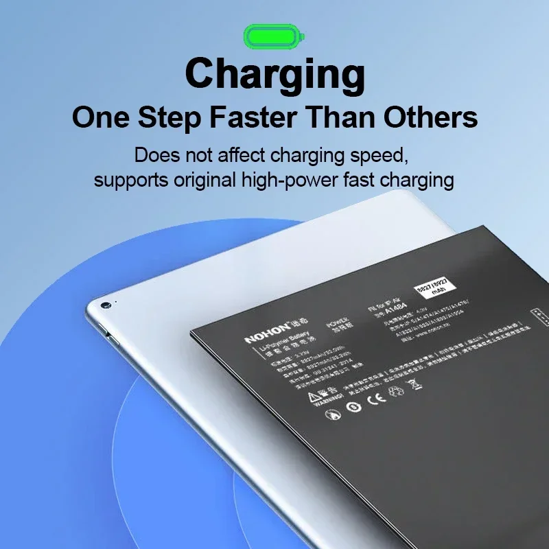 NOHON NEW Battery For iPad mini 2 air2 5/6/mini4/Pro10.5 High Quality Polymer Tablet Bateria High Capacity Replacement
