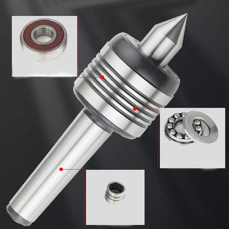 Morse Top Center MT2 MT3 MT4 MT5 CNC Lathe Rotary Center Standard Double Cone Head Live Center Morse turning Toolholder