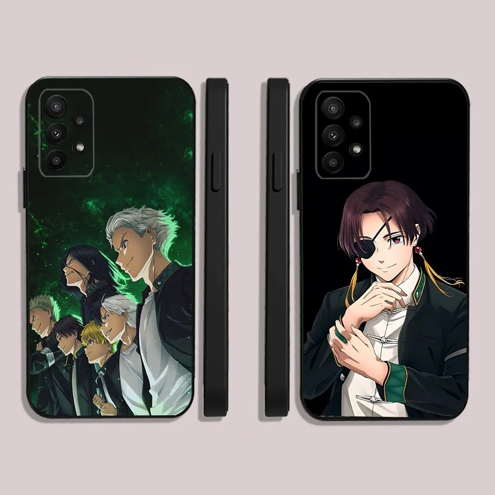 Anime Wind Breaker Sakura  Phone Case For Samsung S24,23,22,30,21,10,9,Ultra,Plus,Lite,FE,5G Black Soft Case