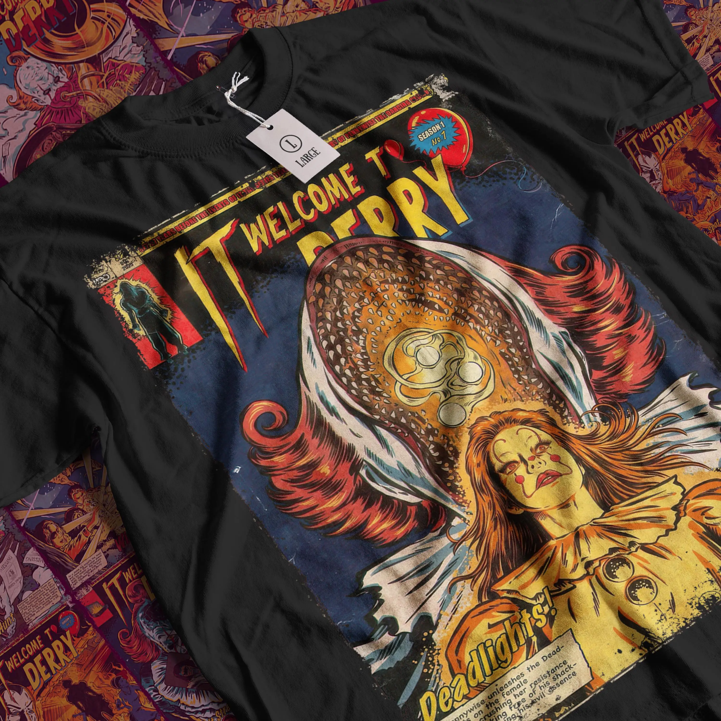 Welcome to Derry T-Shirt: Vintage Horror Movie Graphic Tee