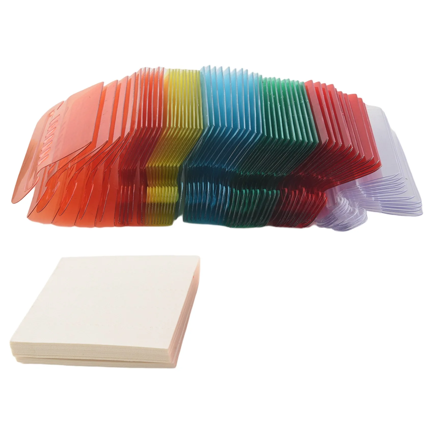 

60 Pcs 2 Inch Hanging Folder Tabs and 120 Grids Inserts for Quick Identification of Hanging Files Hanging File Inserts