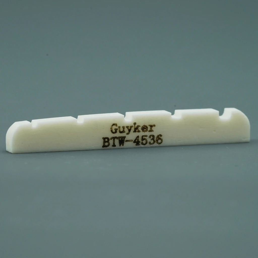 سرج جسر الجيتار الصوتي من Guyker، عظم البقرة، وسادة بيانو باس، سلسلة مختلفة