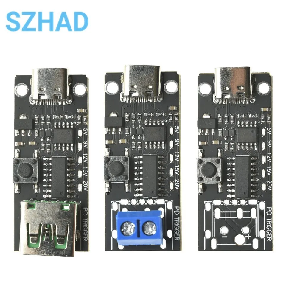 USB-C Fast Charge Trigger Board Module PD/QC Decoy Board Fast Charge USB Type-c High Speed Charger Power Delivery Boost Module