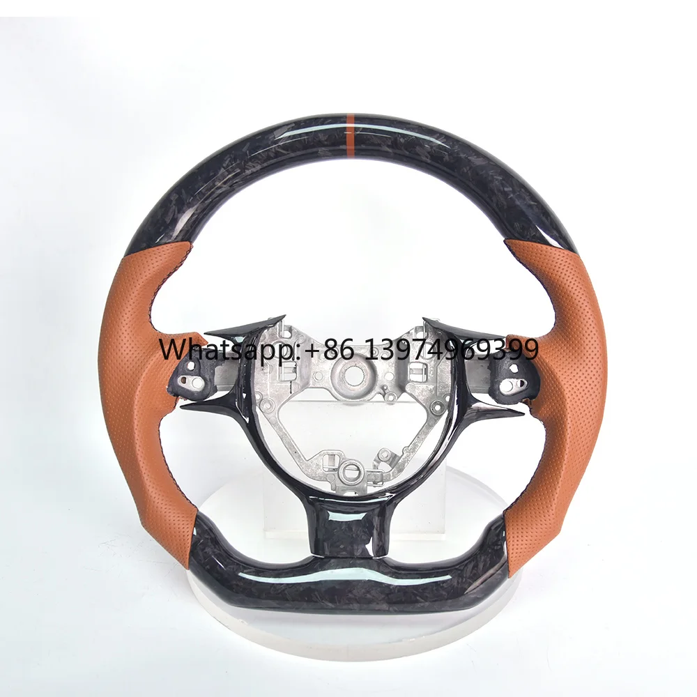 Suitable for 2023 Toyota GR86 Modified Forged Carbon Fiber Steering Wheel Assembly Suede Perforated Leather Customized Upgrade